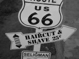 Mythique route des USA...
La route 66 et ses panneaux...